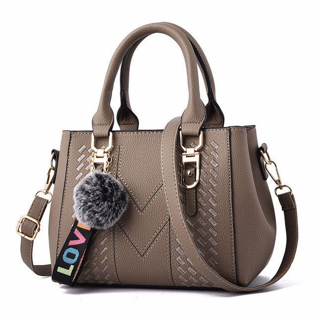 Luxury-Inspired Structured Neutral Handbag